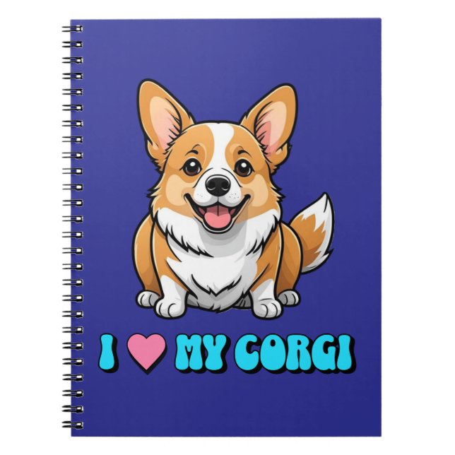 I Love My Corgi Notebook (Front)