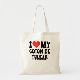 I Love My Coton De Tulear - Dog - Heart Cute Funn Tote Bag