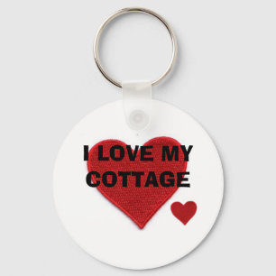 I LOVE MY COTTAGE KEY RING