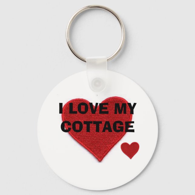 I LOVE MY COTTAGE KEY RING (Front)
