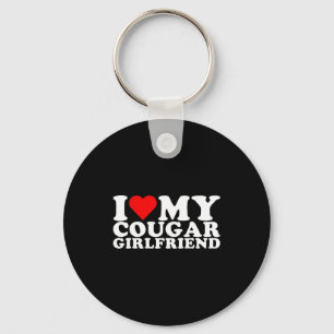 I Love My Cougar Girlfriend I Heart My Cougar Gf Key Ring