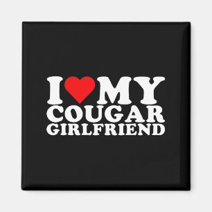I Love My Cougar Girlfriend I Heart My Cougar Gf Magnet