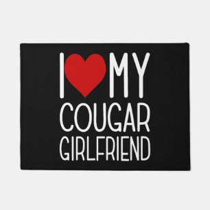 I Love My Cougar Girlfriend I Heart My Cougar Girl Doormat