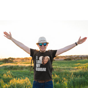 I Love My Cougar Girlfriend Photo Boyfriend Gift  T-Shirt