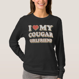 I love my cougar girlfriend vintage I heart my cou T-Shirt