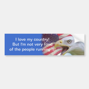 I love my country bumper sticker
