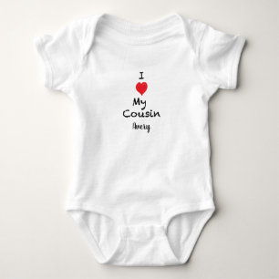 I love My Cousin Customisable One Piece Baby Bodysuit