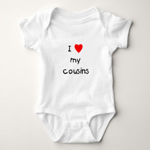I Love My Cousins Baby Bodysuit