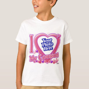 I Love My Cousins pink/purple - photo T-Shirt