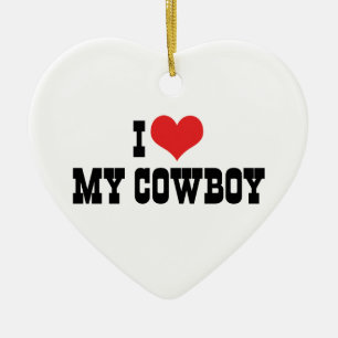 I Love My Cowboy Ornament