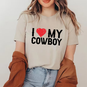 I Love My Cowboy Western Country girls T-Shirt