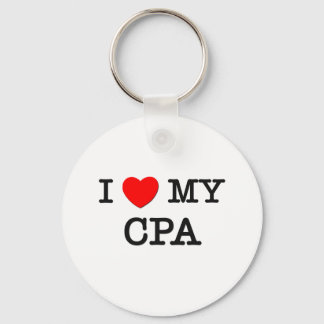 I Love My CPA Key Ring