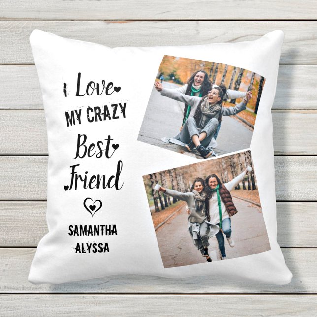 I Love My Crazy Best Friend Friendship Cushion (Creator Uploaded)