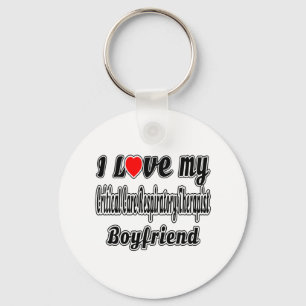 I Love My Critical Care Respiratory Therapist Boyf Key Ring