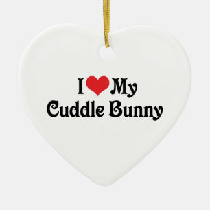 I Love My Cuddle Bunny Ceramic Tree Decoration
