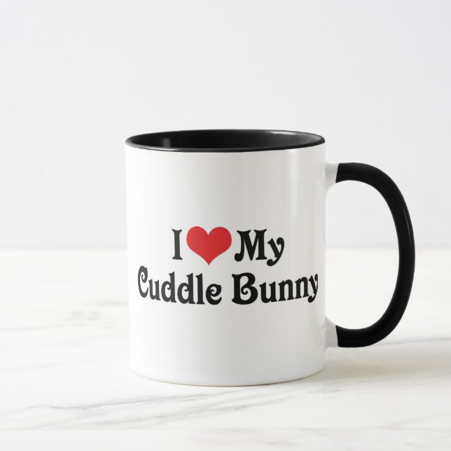 I Love My Cuddle Bunny Mug (Right)