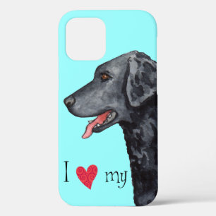 I Love my Curly-Coated Retriever iPhone 12 Case