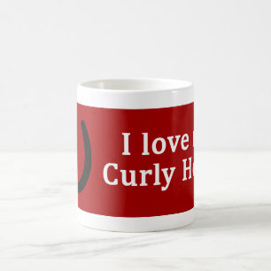 I Love My Curly Horse Coffee Mug