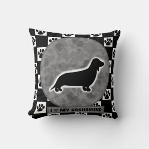 I Love My Dachshund Cushion