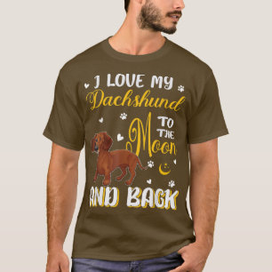 I Love My Dachshund Cute Dachshund Dog Lover Owner T-Shirt