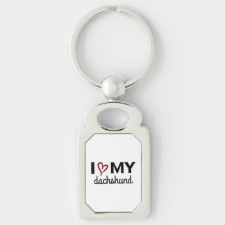 I Love My Dachshund Key-Chain Key Ring