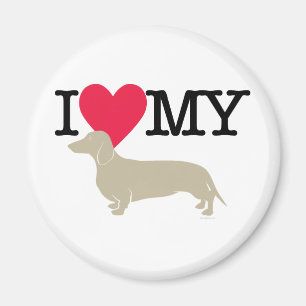 I Love My Dachshund ! Magnet