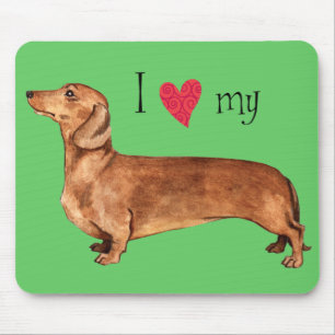 I Love my Dachshund Mouse Mat