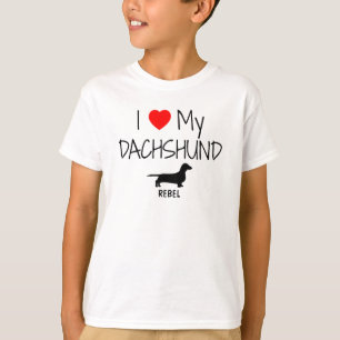 I Love My Dachshund T-Shirt