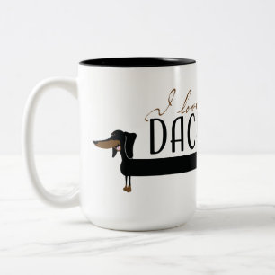 I love my Dachshund Two-Tone Coffee Mug