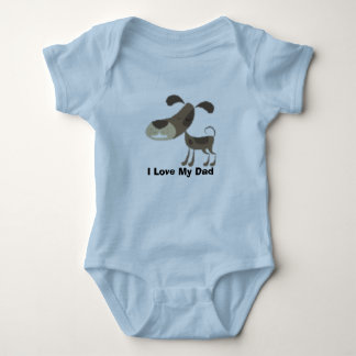 I Love My Dad Baby Bodysuit