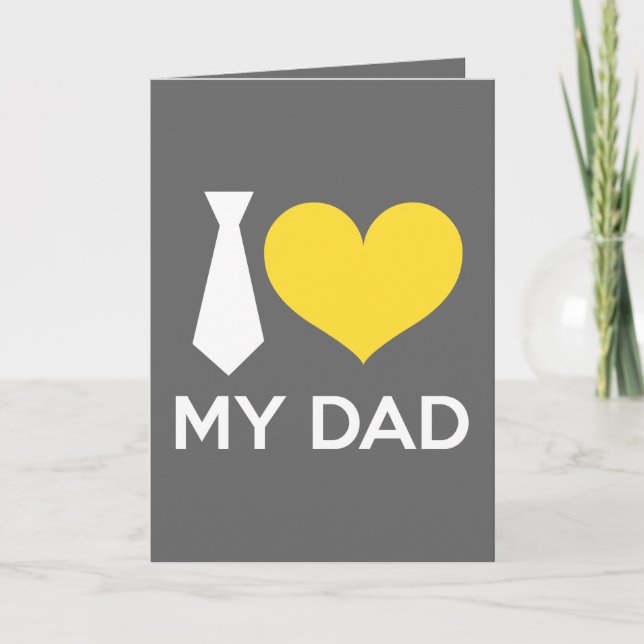 I love my dad card (Front)