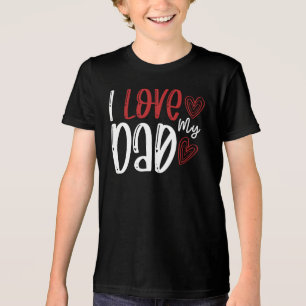 I Love My Dad, Father's Day Tri-Blend Shirt