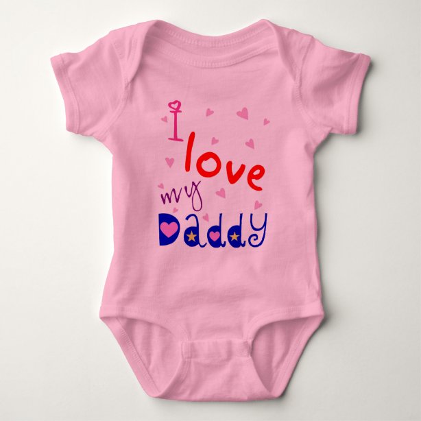 I Love Daddy Baby Clothes & Shoes Zazzle.co.uk