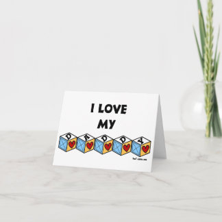 I love my Daddy - Father's Day card