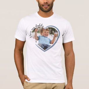 I Love My Daddy Heart Photo T-Shirt