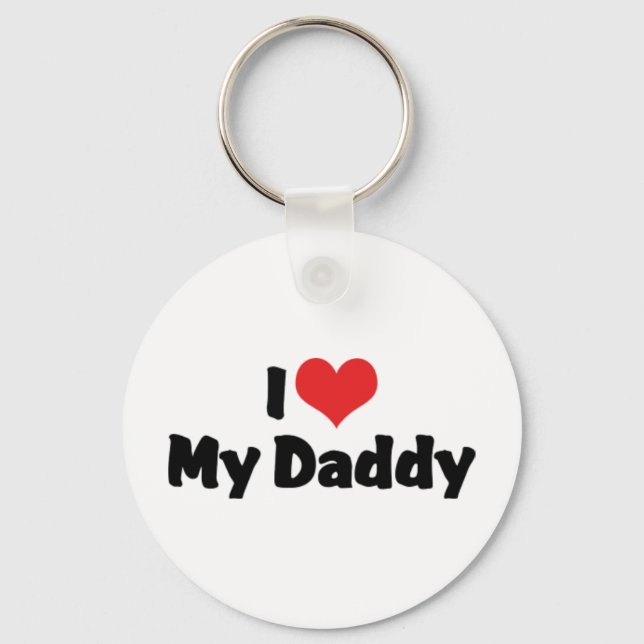 I Love My Daddy Keychain (Front)