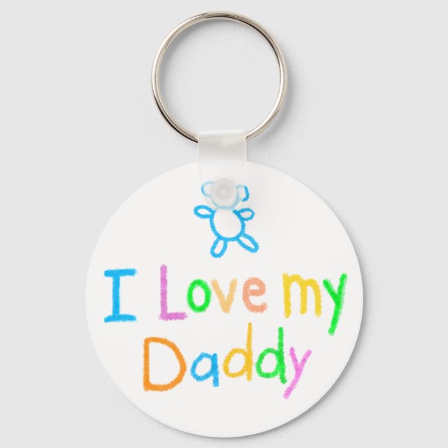 I Love My Daddy Keychain (Front)