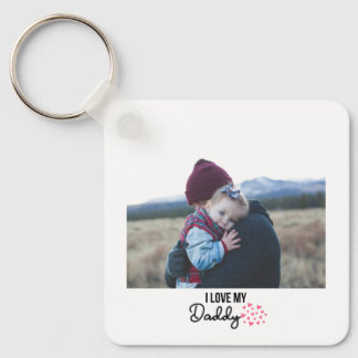 I LOVE MY DADDY KEYCHAIN 2 PHOTO CUSTOM
