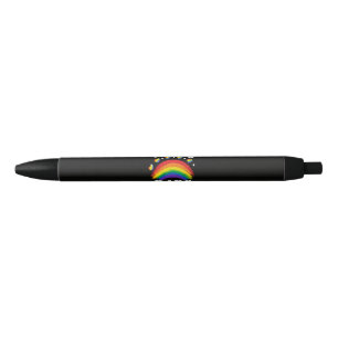 I Love My Dads Rainbow Pride Black Ink Pen