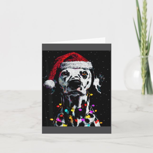 I Love My Dalmatian I Love Christmas  Card (Front)