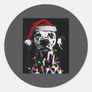 I Love My Dalmatian I Love Christmas  Classic Round Sticker