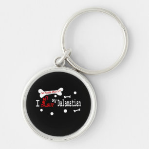 I Love My Dalmatian Key Ring