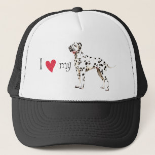 I Love my Dalmatian Trucker Hat