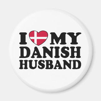 I Love My Danish Husband Magnet