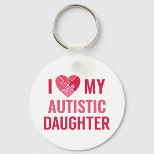 I Love My Daughter Key Ring