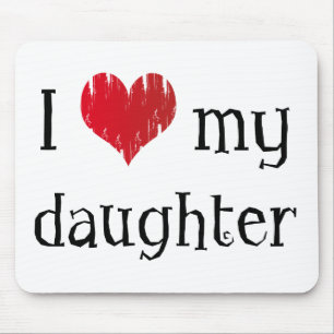 I love my daughter mouse mat