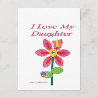 i love my daughter spd postcard