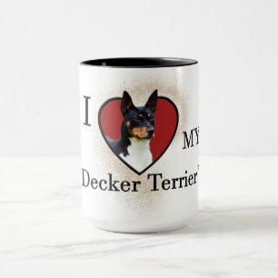 I Love My Decker Terrier Mug