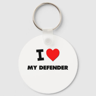 I Love My Defender Key Ring
