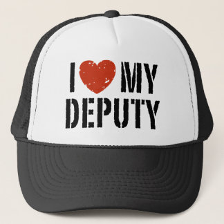 I Love My Deputy Trucker Hat